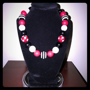 Minnie/Mickey Mouse Bubblegum Necklace